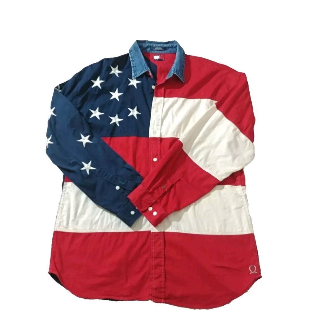 Garth Brooks American Flag Shirt by Tommy Hilfiger